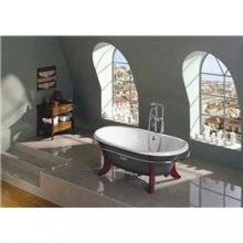 Baignoire ovale grise Newcast ROCA