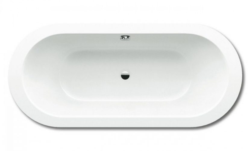 Baignoire Ovale Kaldewei Classic Duo Oval 1800x800x430mm modèle 111, décor Lile Blanc Alpin