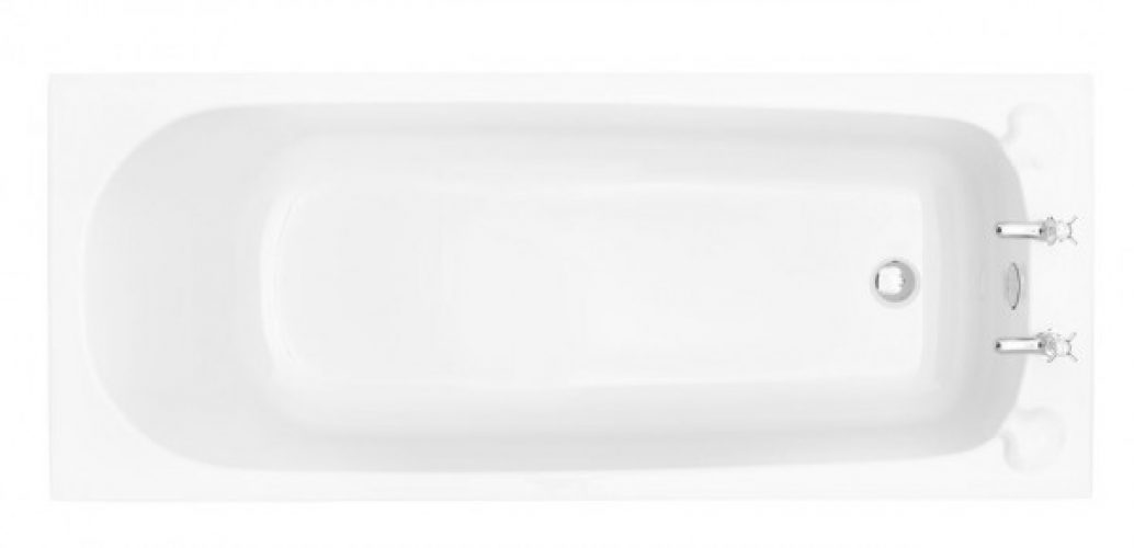 Baignoire Rectangulaire Heritage Dorchester 1700x700x400mm encastrée avec 2 trous