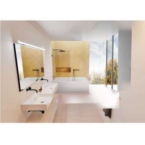 Baignoire Rectangulaire Riho Still Shower 800x800x1800mm Version Droite Trop-Plein