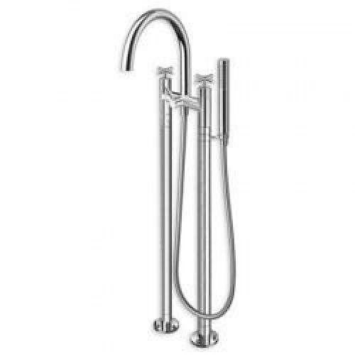 BAIN DOUCHE EXECUTIVE SUR COLONNETTES AU SOL ENTRAXE 180 CHROME – CRISTINA ONDYNA EV10651