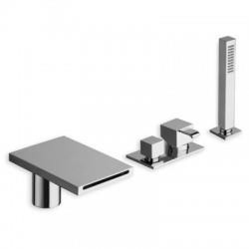 BAIN DOUCHE QUADRI SUR GORGE MITIGEUR COMPLET CHROME – CRISTINA ONDYNA QM18051