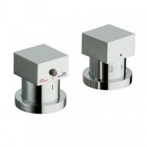 BAIN DOUCHE QUADRI SUR GORGE THERMOSTATIQUE CHROME – CRISTINA ONDYNA QD14551