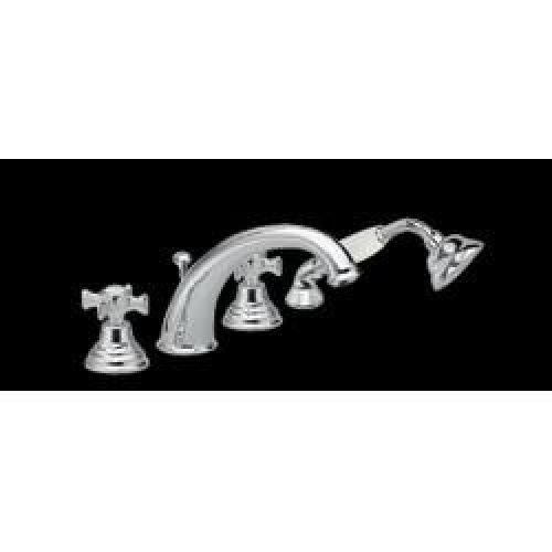 BAIN/DOUCHE CHAMBORD 4 TROUS SUR GORGE CHROME/OR – CRISTINA ONDYNA CH10439