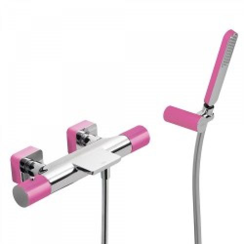 Bain‑douche thermostatique Avec cascade. Douchette à main anticalcaire avec support orientable et…