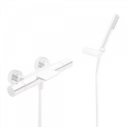 Bain‑douche thermostatique Avec cascade. Douchette à main anticalcaire avec support orientable et…