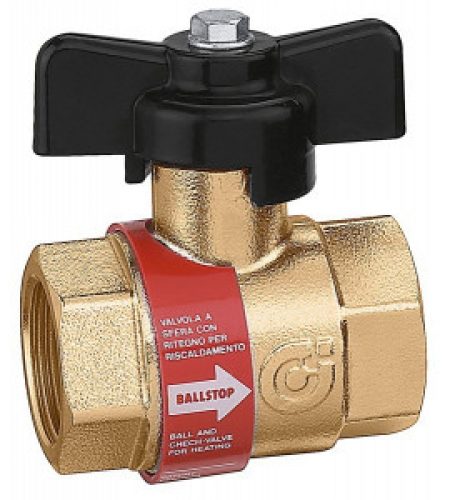 BALLSTOP – Vanne à sphère avec clapet anti-retour caleffi…