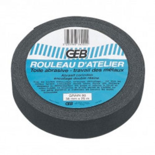 Bande abrasive Grain 100 – Rouleau dévidoir 38mm x 25m