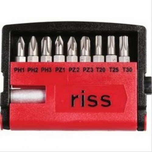 Barillet de 10 embouts de vissage Riss