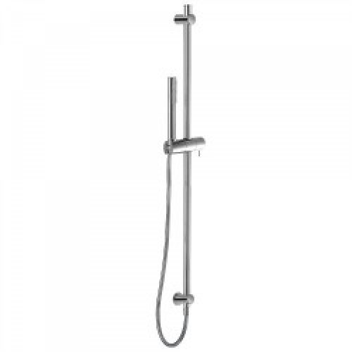 Barre coulissante  Ø 20,6 mm. Long. 966 mm. Flexible satin. Avec prise d&rsquo;eau murale – TRES 06193104