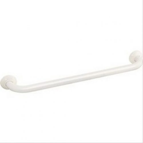Barre d&rsquo;appui Ø30mm alu époxy blanc droite L=600mm Godonnier