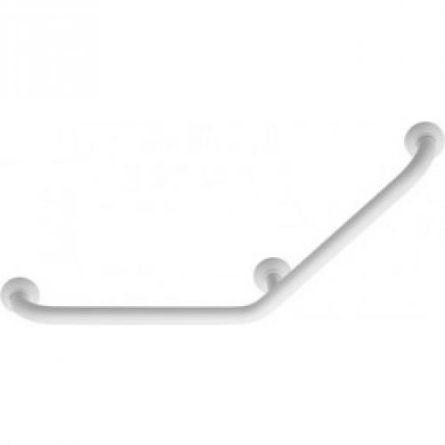 Barre d’appui coudé à 135° – aluminium finition époxy blanc