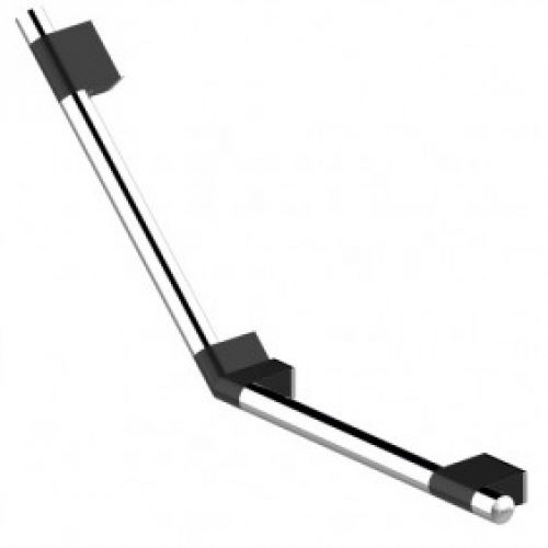 Barre d’appui coudée 135° – Inox – diamètre  32mm – Onyx Duo