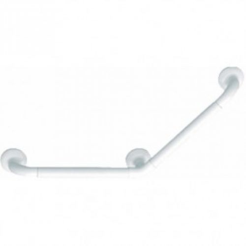 Barre d’appui – coudée – blanche /taupe – 135° – aluminium