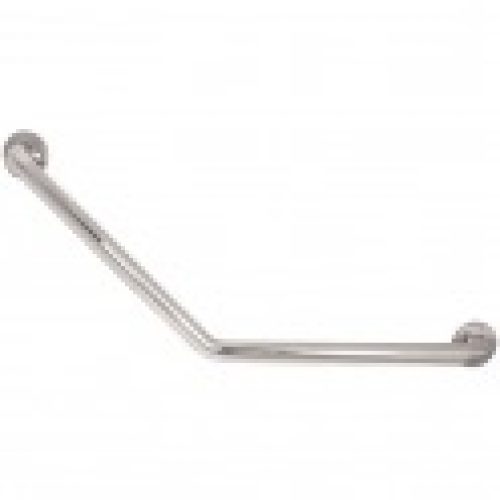 Barre d&rsquo;appui coudée inox – Ø 32 mm – Delabie