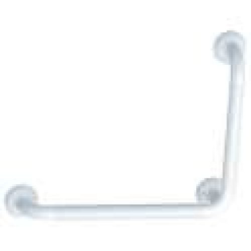 Barre d’appui coudée – polyalu blanc – Pellet ASC