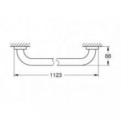Barre d’appui de baignoire 106,6 cm Grohe…