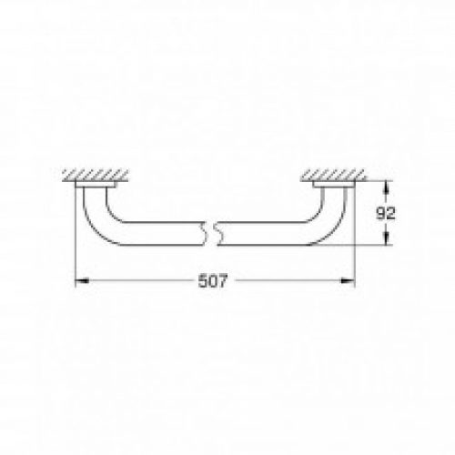 Barre d’appui de baignoire 45 cm Grohe Essentials