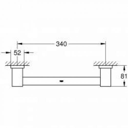 Barre d’appui de baignoire de 34 cm Grohe…