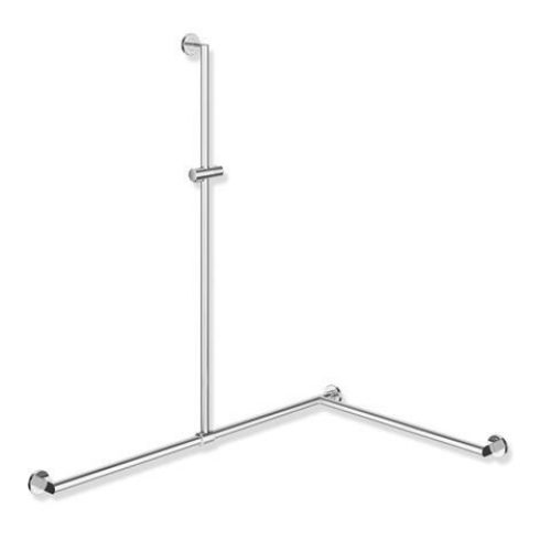Barre d’appui Hewi System 900 avec barre de douche Chromé Brillant 900.35.33540