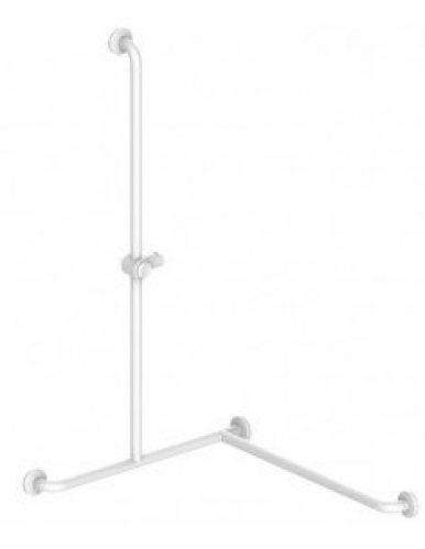 Barre d&rsquo;appui main courante droite AKW epoxy blanc 700X600X12000…