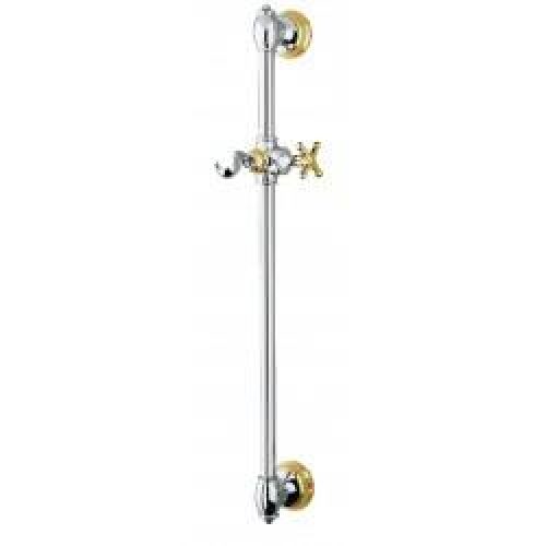 BARRE DE DOUCHE CHARLESTON RETRO SEULE D.20 H.60 cm CHROME/OR – CRISTINA ONDYNA CS25039
