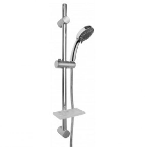 BARRE DE DOUCHE COULISSANTE MULTI-JETS + PORTE-SAVON
