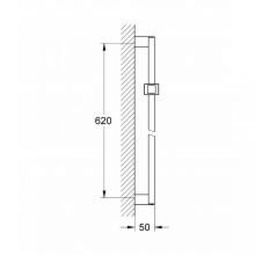 Barre de douche de 60 cm Grohe Euphoria Cube