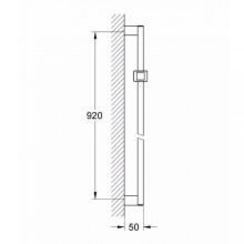 Barre de douche de 90 cm Grohe Euphoria Cube