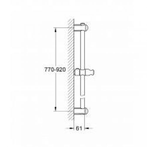 Barre de douche de 90 cm Grohe Euphoria