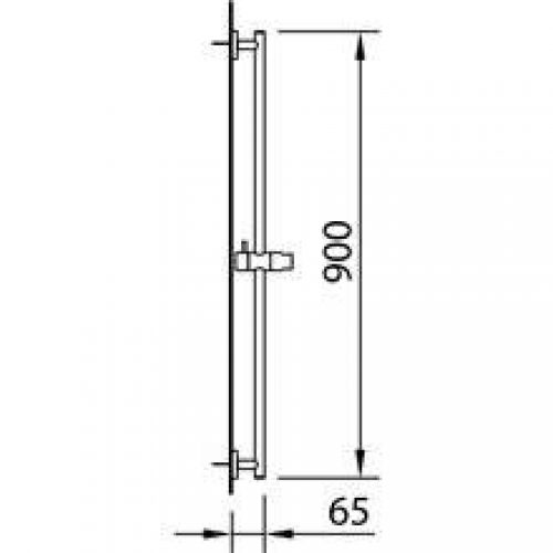 Barre de douche STYLE 900 mm.