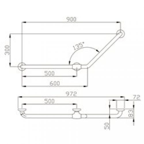Barre gauche 135º Urban People Mediclinics