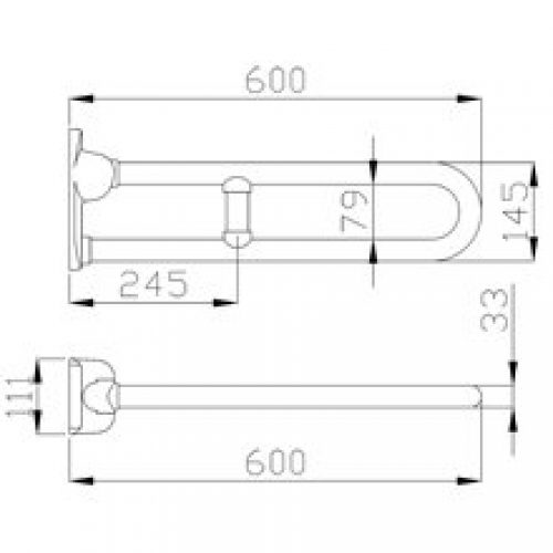 Barre pliante verticale Urban People Mediclinics