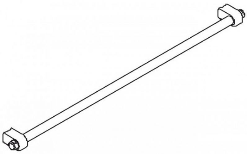 Barre Porte Serviette Mural Kermi VARIO 2000 en barre Argent mat brillant