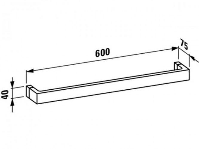 Barre Porte Serviette Mural Laufen Kartell