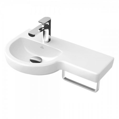 Barre Porte Serviette Mural Villeroy et Boch Subway 2.0 en acier poli