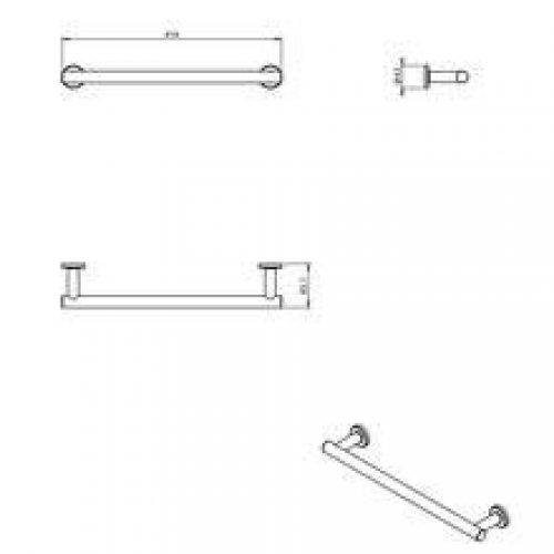 Barre porte-serviettes architecte COSMIC