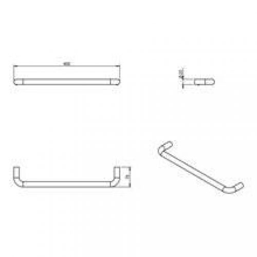 Barre porte-serviettes black COSMIC