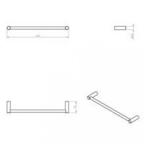 Barre porte-serviettes minimalisme COSMIC