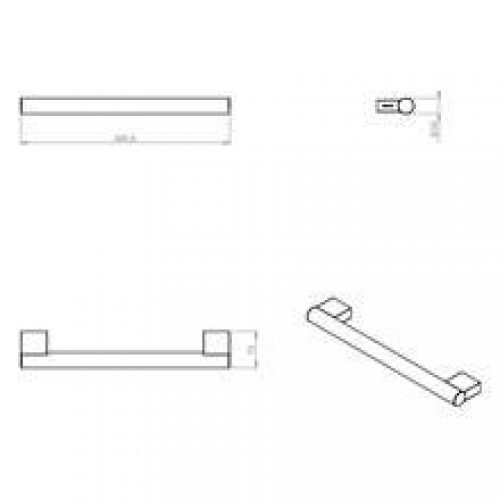 Barre porte-serviettes project 40 cm COSMIC