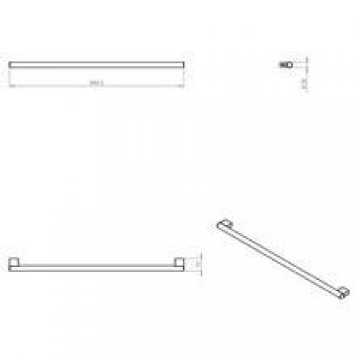 Barre porte-serviettes project 80 cm COSMIC