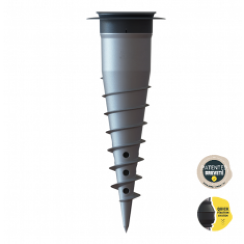 Base d&rsquo;ancrage en aluminium, à visser ou à sceller, pour vos équipements de plein air