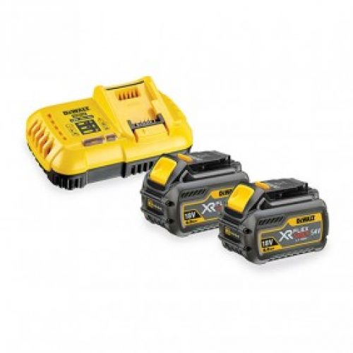 Batterie 18V/54V 6Ah/2Ah Li-Ion XR FLEXVOLT x2 + chargeur rapide