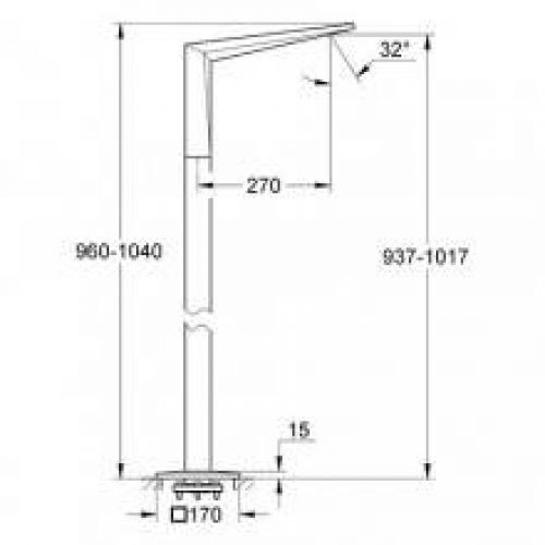 Bec de baignoire Grohe Allure Brilliant de sol