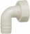 Bec de tuyau 3/4″/90° convient pour tous les siphons PP blanc