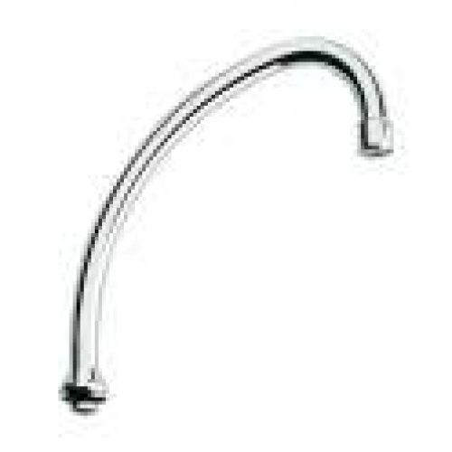 Bec tube lavabo, saillie 130, écrou 3/4″, 18mm diamètre