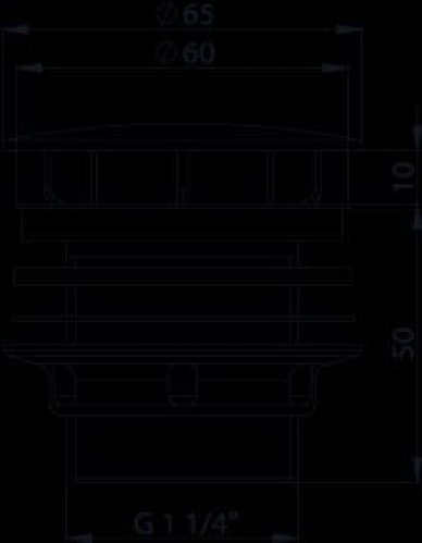 Bette Bonde 1¼ » pour lavabo (B580)