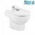 Bidet en porcelaine  au sol blanc MERIDIAN – ROCA A357244000