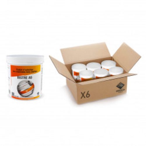 BISTRE A9 Produit d’entretien de cheminée Bois/Charbon – Lot de 6 pots