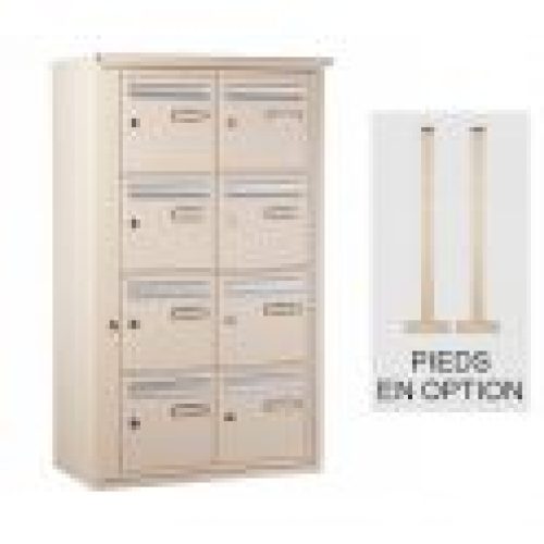 Bloc boîte aux lettres collective extérieur – B8 sur pieds -…